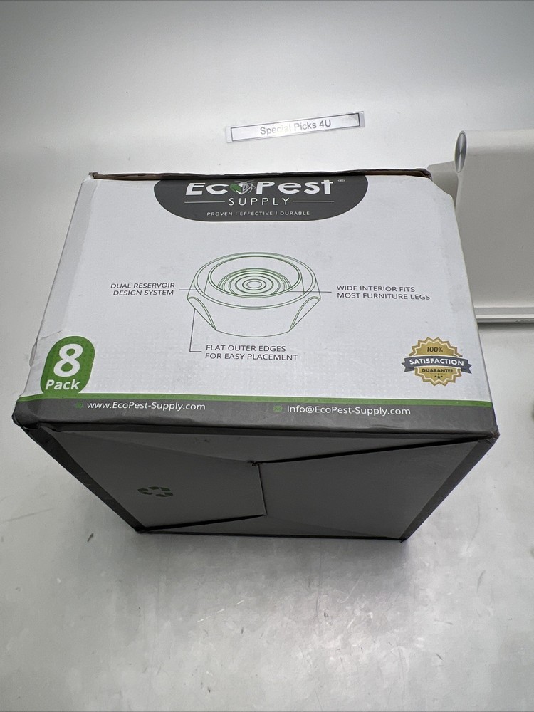 Bed Bug Interceptors – 8 Pack | Bed Bug Blocker (Pro) Interceptor Traps (White)