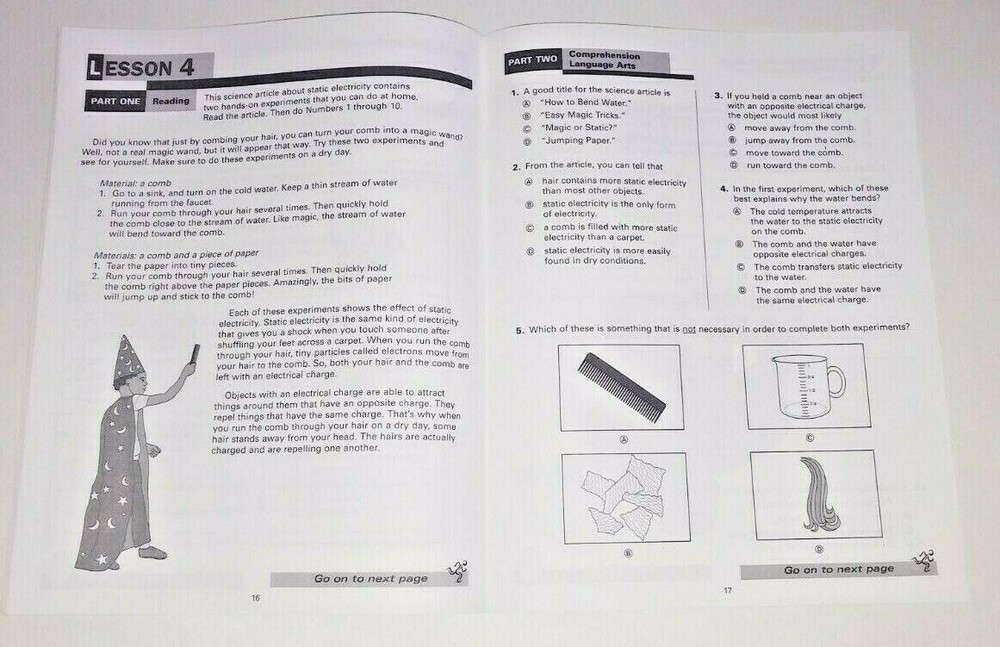 +ANSWERS Reading Practice & Problem-Solving Omni Test Prep 4th Grade 4