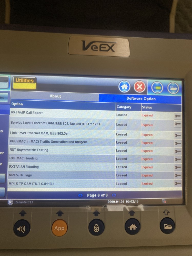 VeEX RXT RXT-3000 Combo Test Module