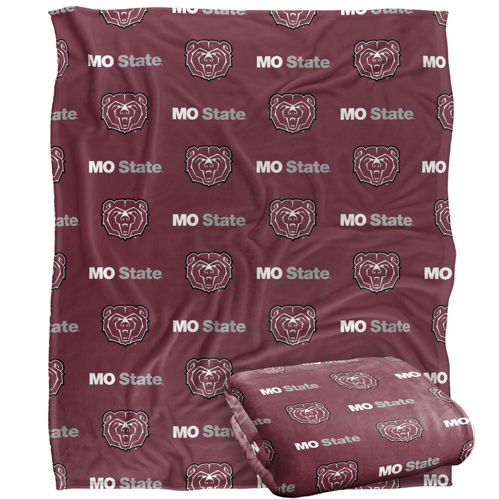 Missouri State University Logo Pattern Silky Touch Super Soft Throw Blanket