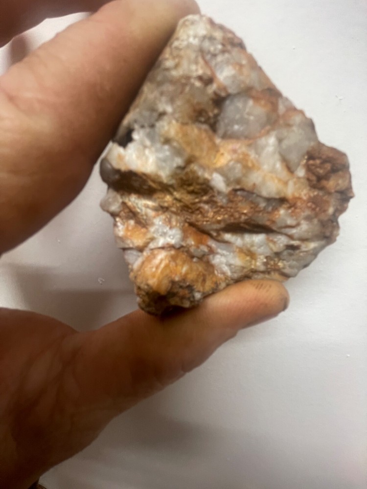 Electrum gold, silver ore quartz specimen