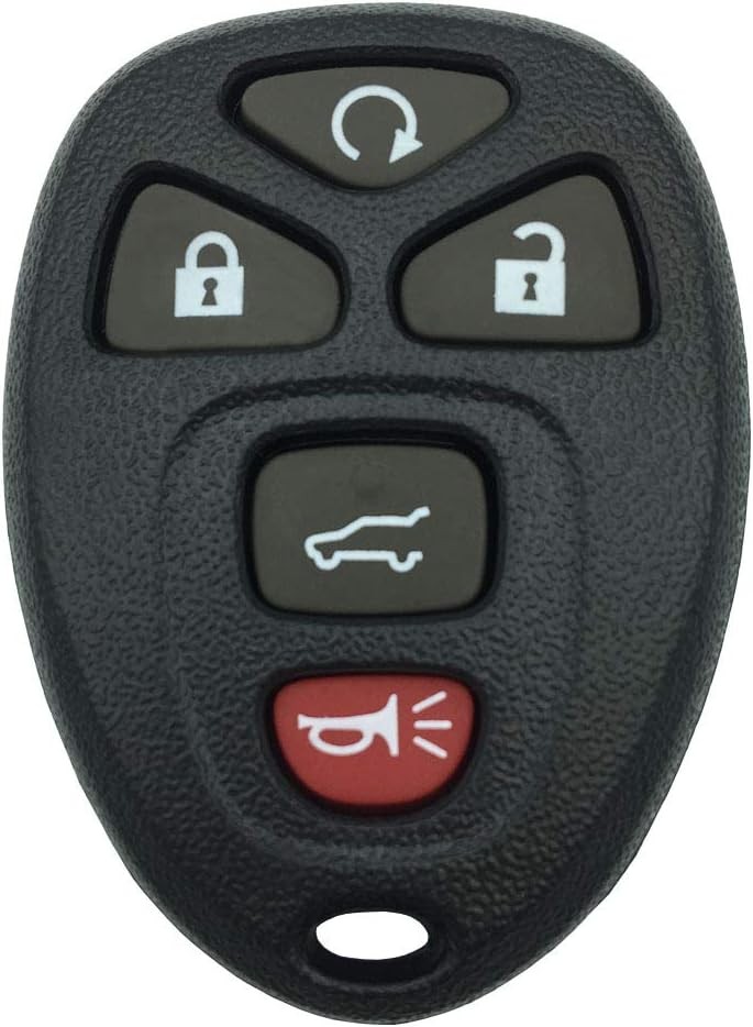 Replacement Keyless Entry Remote Key Fob Shell Case with 5 Button Fit for Chevy