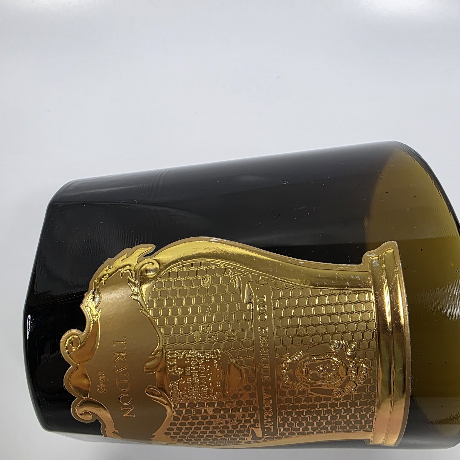 Cire Trudon Empty Candle Jar Black Gold 270g Glass Vessel