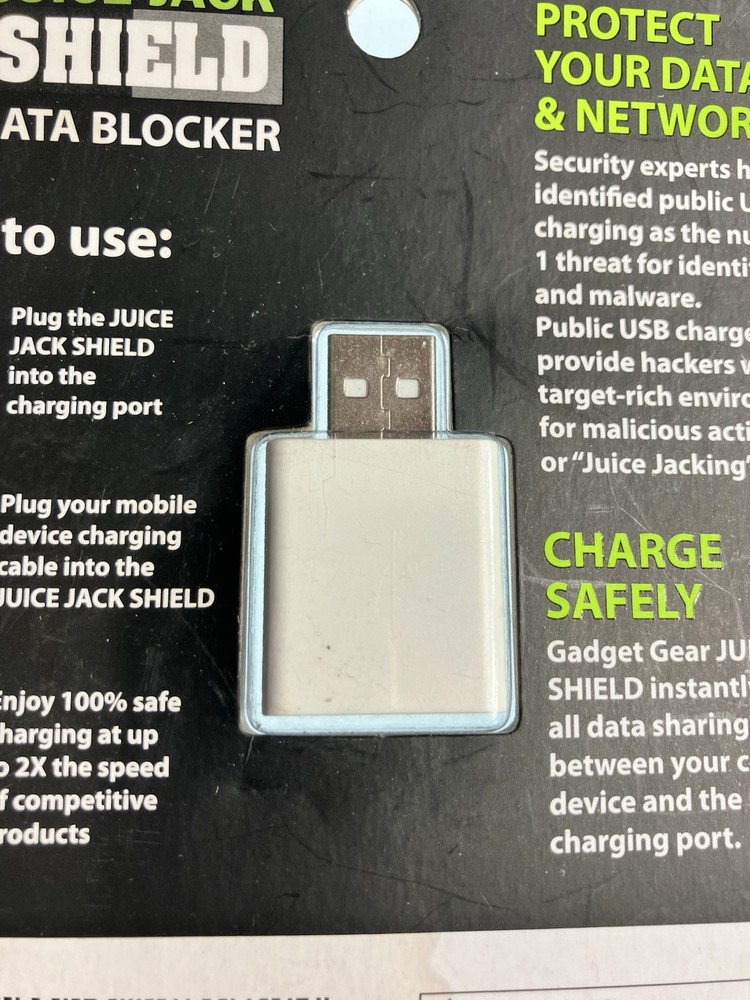 New Juice Jack Shield USB Data Blocker