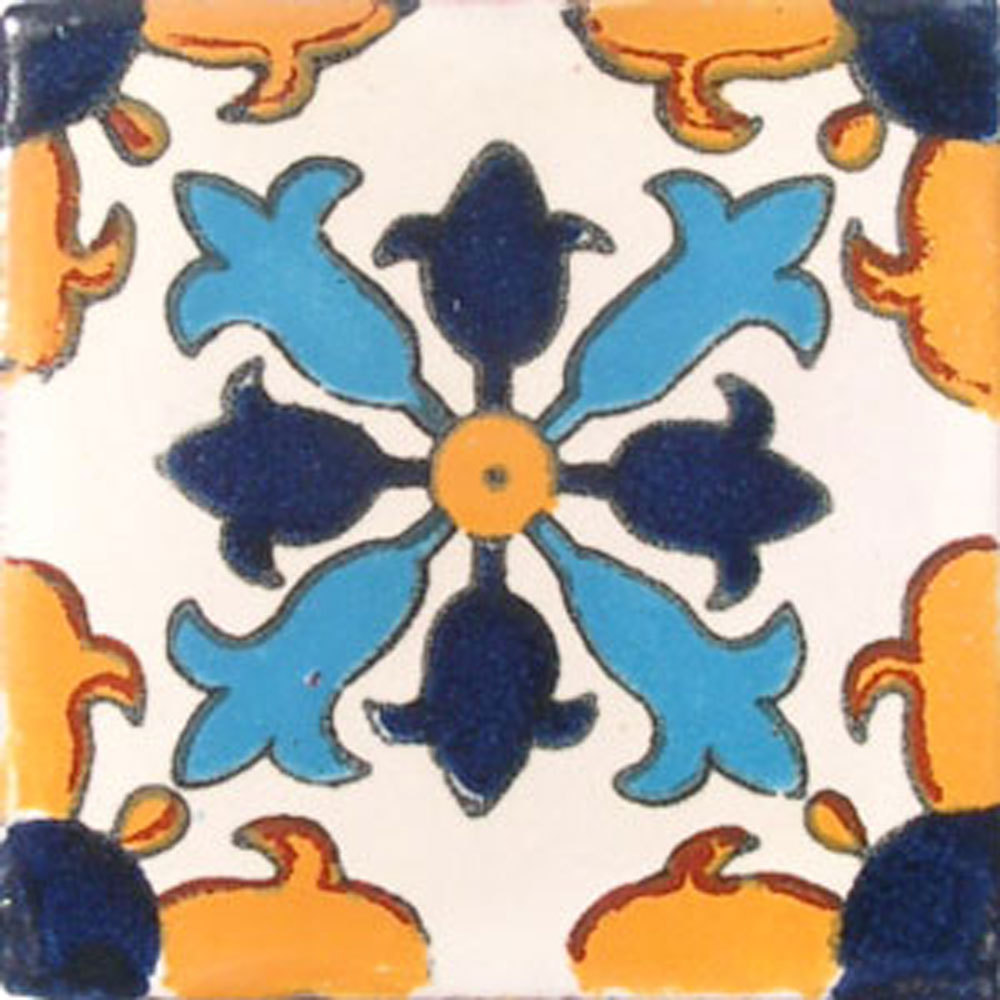 #C004 MEXICAN CERAMIC HANDMADE TALAVERA TILE SETS