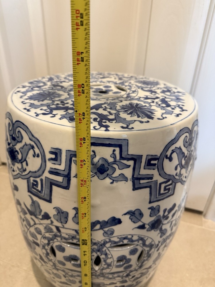 Ceramic Garden Stool/Side Table Outdoor Patio