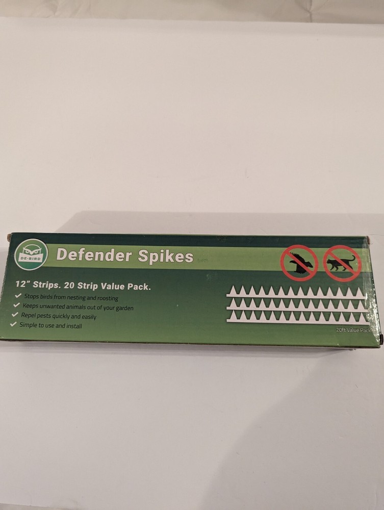 De-Bird Defender Spikes 12" Stripes 20 Strip Value Pack