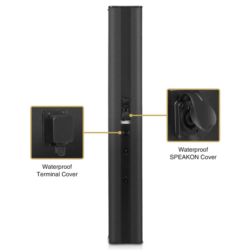 Sound Town Passive Line Array Column Speaker w/ Wall Mount Bracket (CARPO-M64B)
