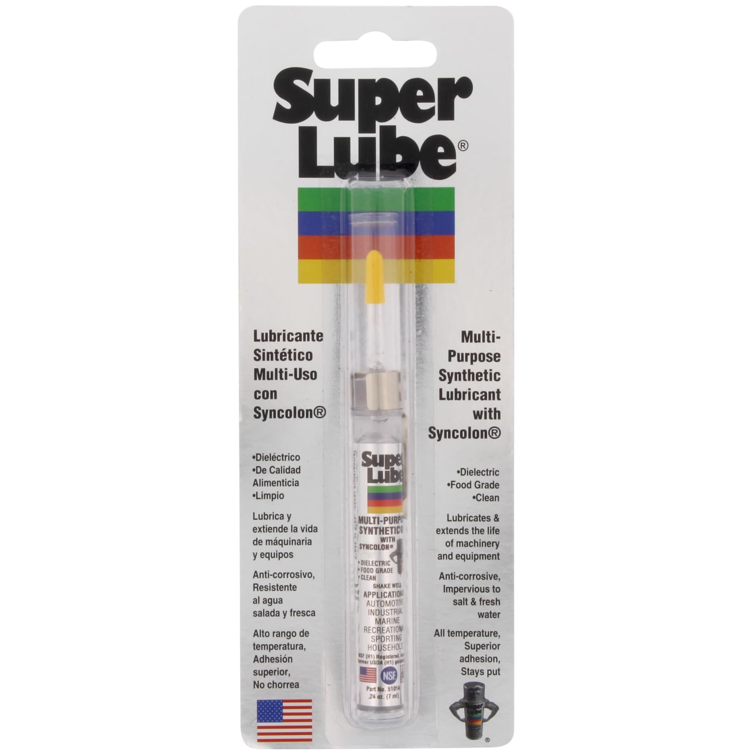 Super Lube 51010 Oil Super Lube,Translucent white 0.25 Oz. – Synthetic Lubricant