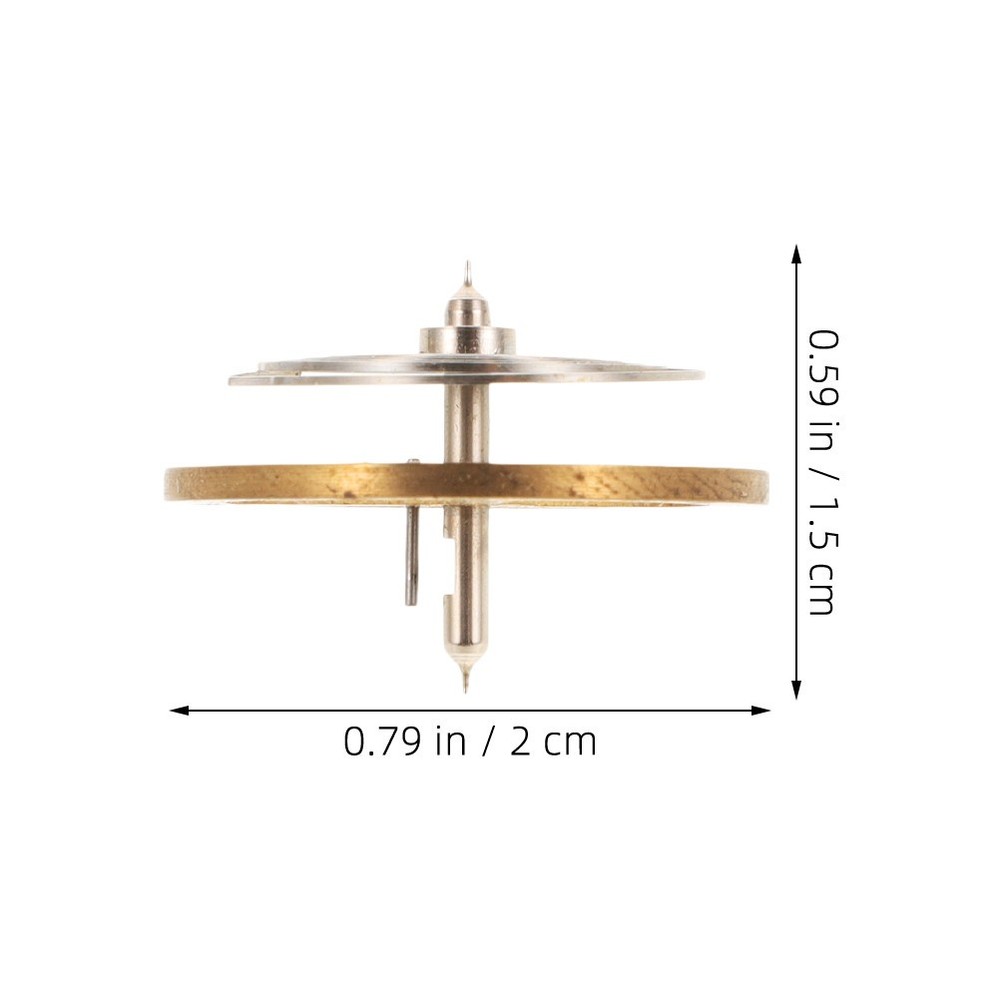 2 Pcs Clock Repairing Accessory Balance Wheel Part Spring Replacement