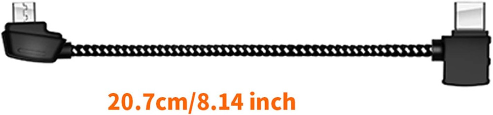 Micro-Ab to USB C 8.14 Inch Remote Controller Cable for DJI Mavic Mini, Mini SE
