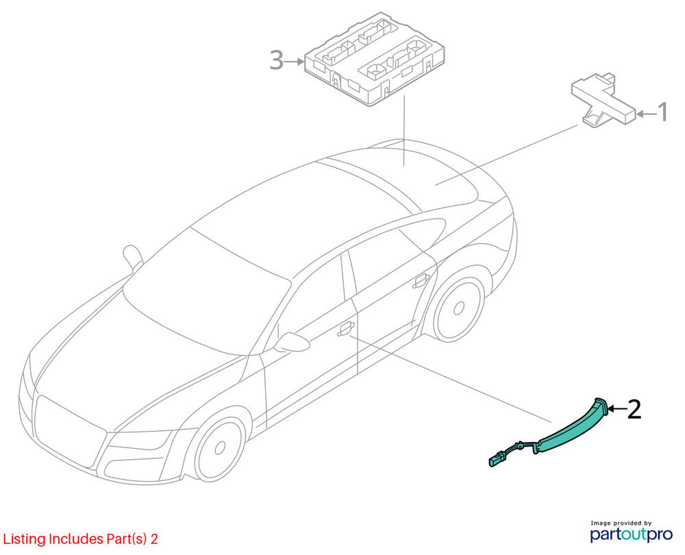 Audi Q5 Keyless Entry Sensor 4G8927753B