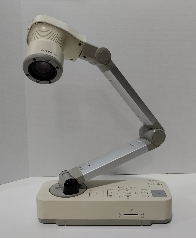 Epson ELPDC21 Document Camera with Remote, AC, HDMI, USB Cable and Carrying Case