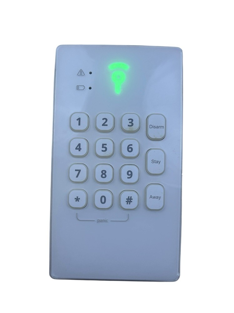 Frontpoint FPKP1 White Security Keypad Wall Mounted LED Indication Panic Button