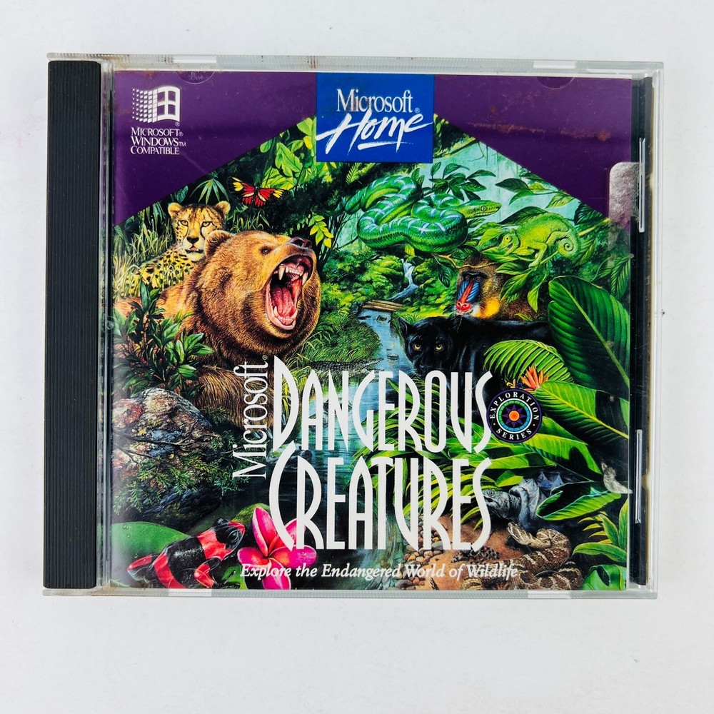 Microsoft Dangerous Creatures CD Software