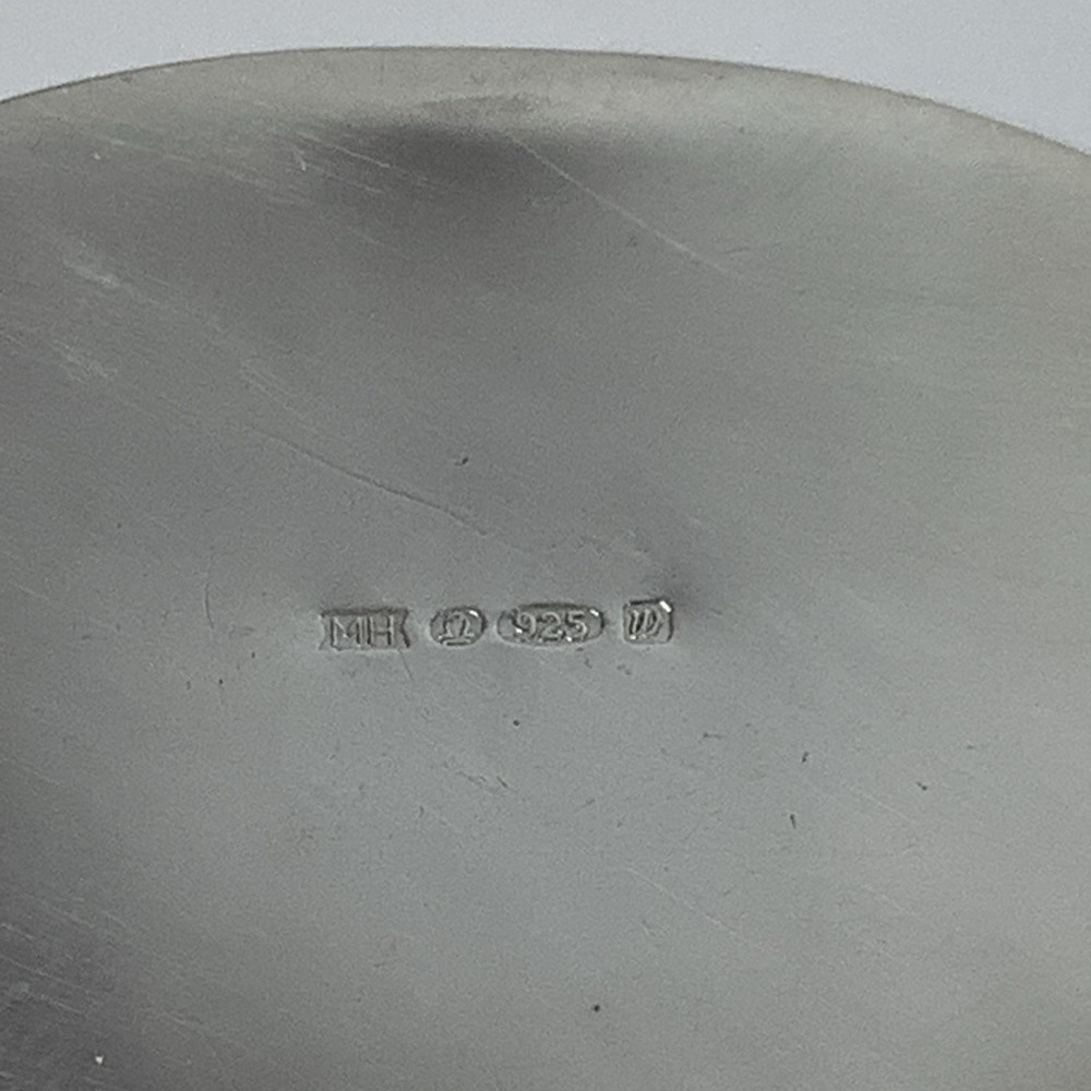 Solid Silver Pill Pot Hinged Lidded Box 22g Hallmarked Sheffield 1996