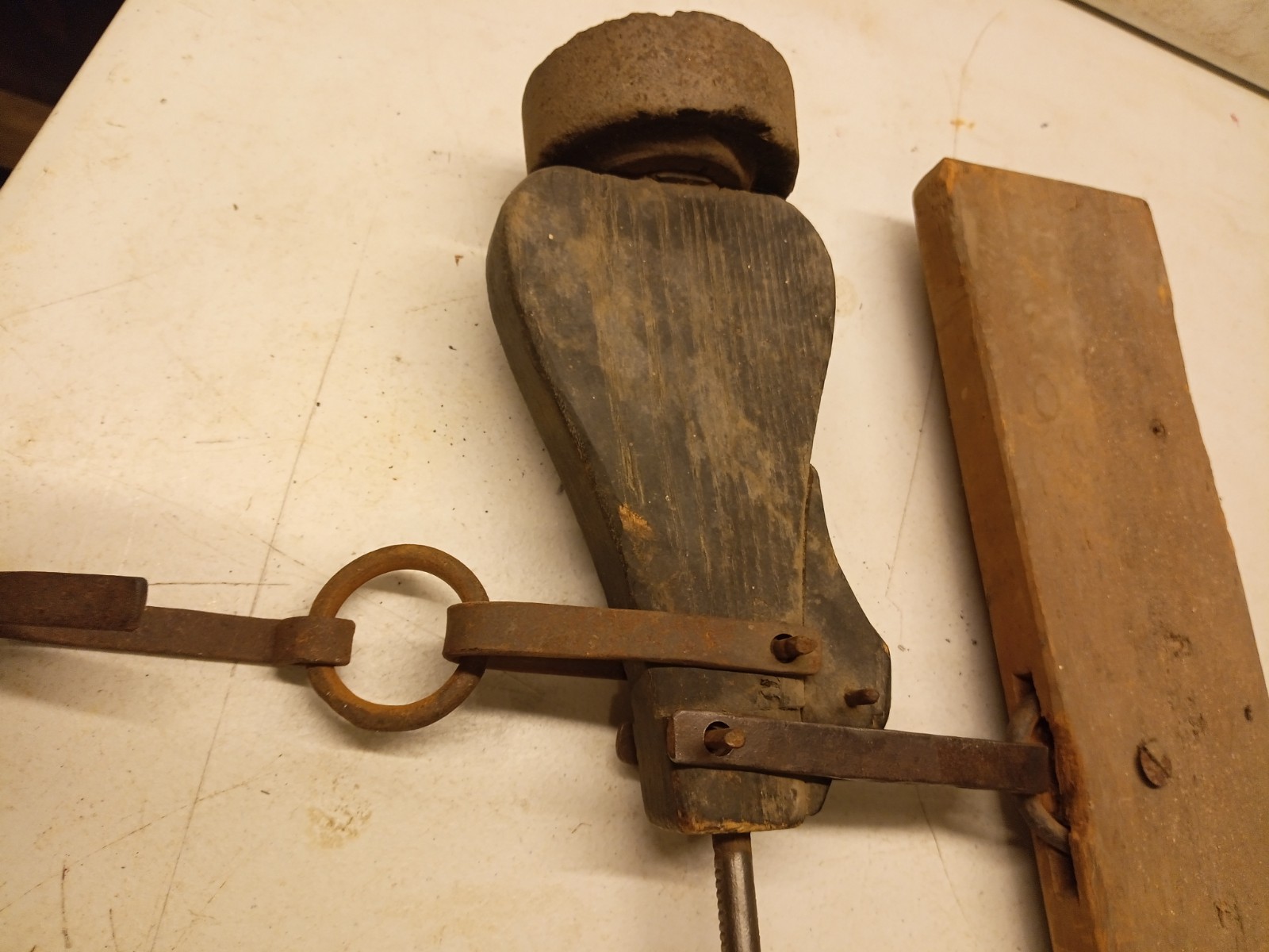 Antique Steelyard Scales With Roman Numerals Steel Primative