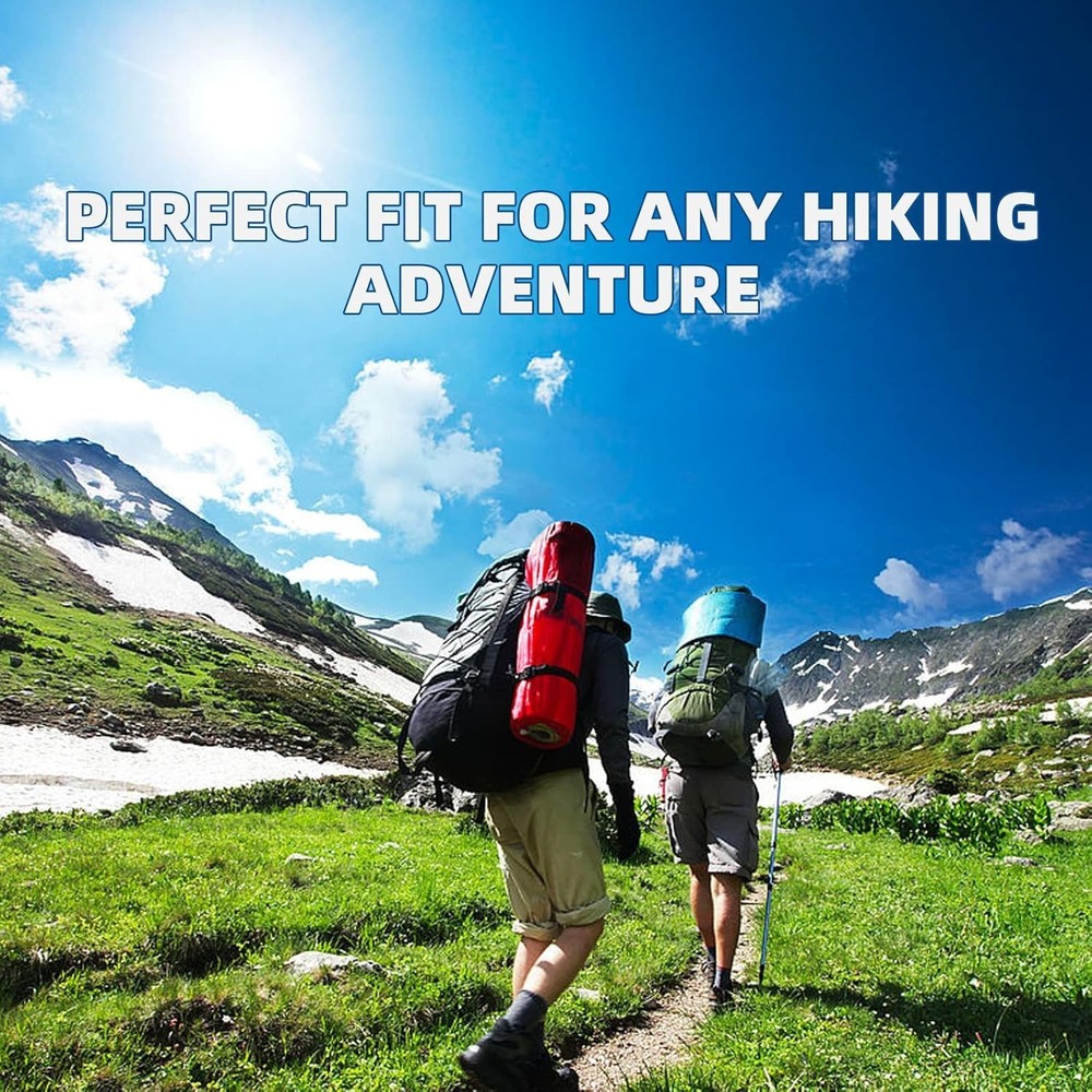 6 Pack Rubber Tips for Hiking Poles - Durable Replacement for Trekking Stability