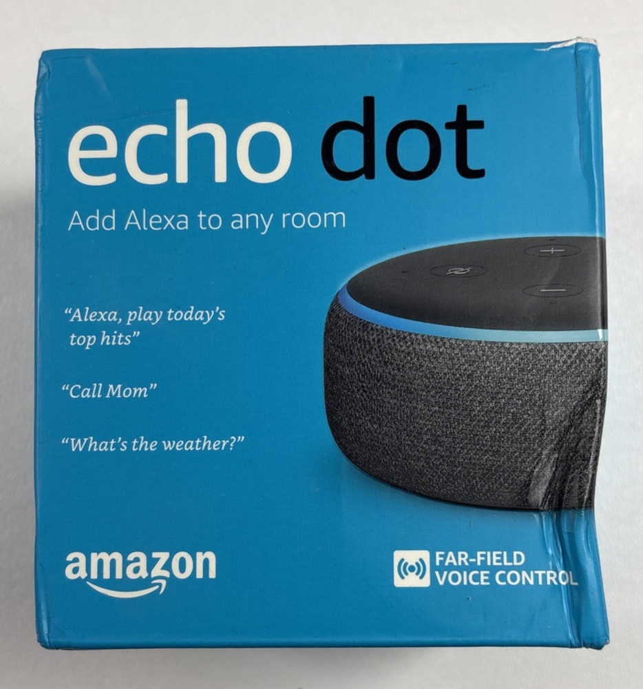 Amazon Echo Dot (3rd Generation) Smart Speaker - Charcoal