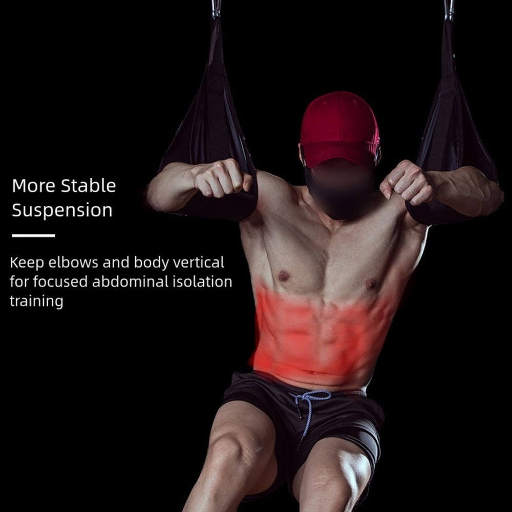 Adjustable pullup abdominal muscle training belt for core and For arm workouts
