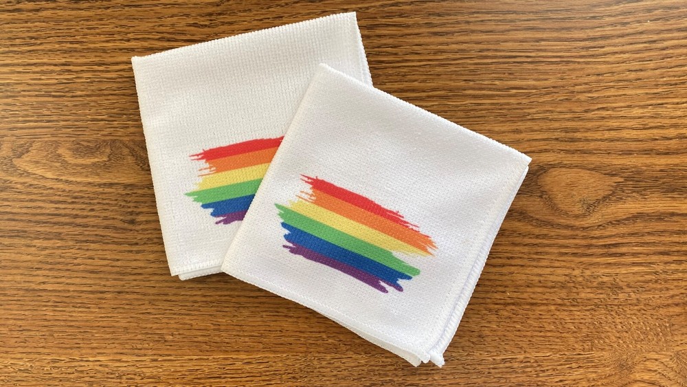 GAY PRIDE BRUSH STROKES MICROFIBER C*M RAG - 2 Pack
