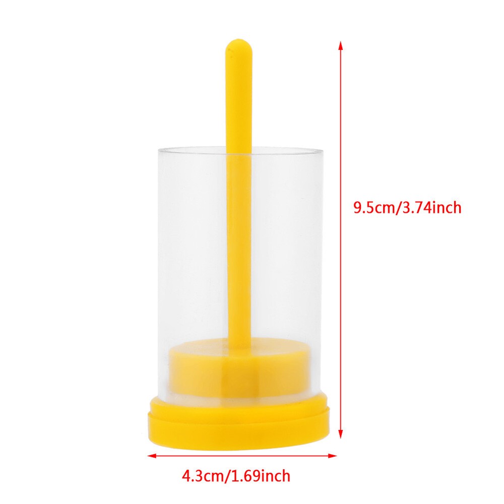 1pc Queen Bee Marker Marking Cage Bottle & Soft Plunger Beekeeping Tackle Tool