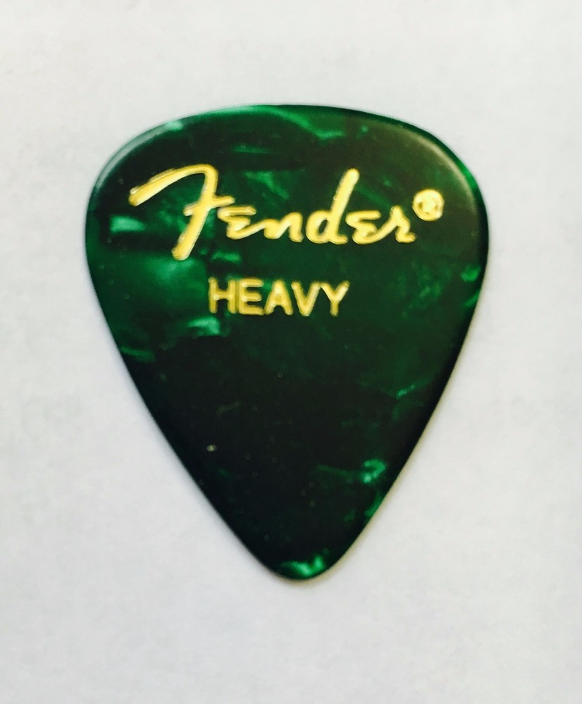 Fender Premium Celluloid Heavy Guitar Picks - 12-pack green moto heavy