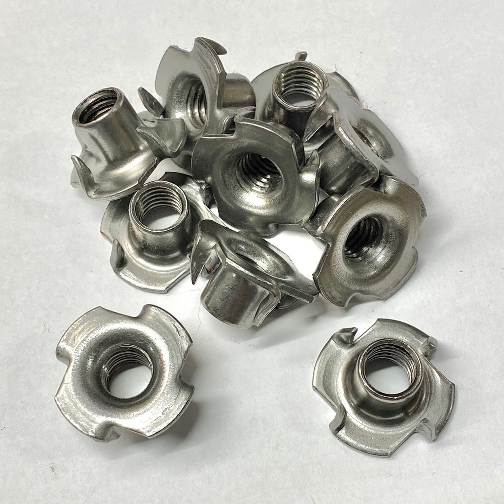 Quantity 10 3/8”-16tpi T nuts (tee) 4 prong