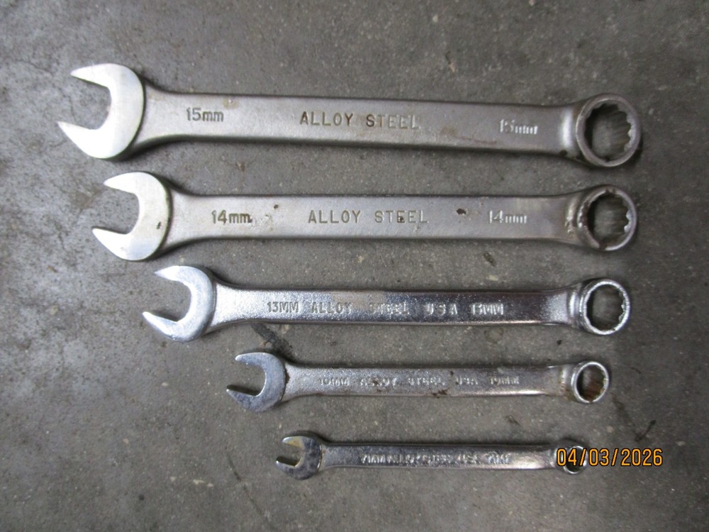 5PC Husky Metric Combination Wrench Set