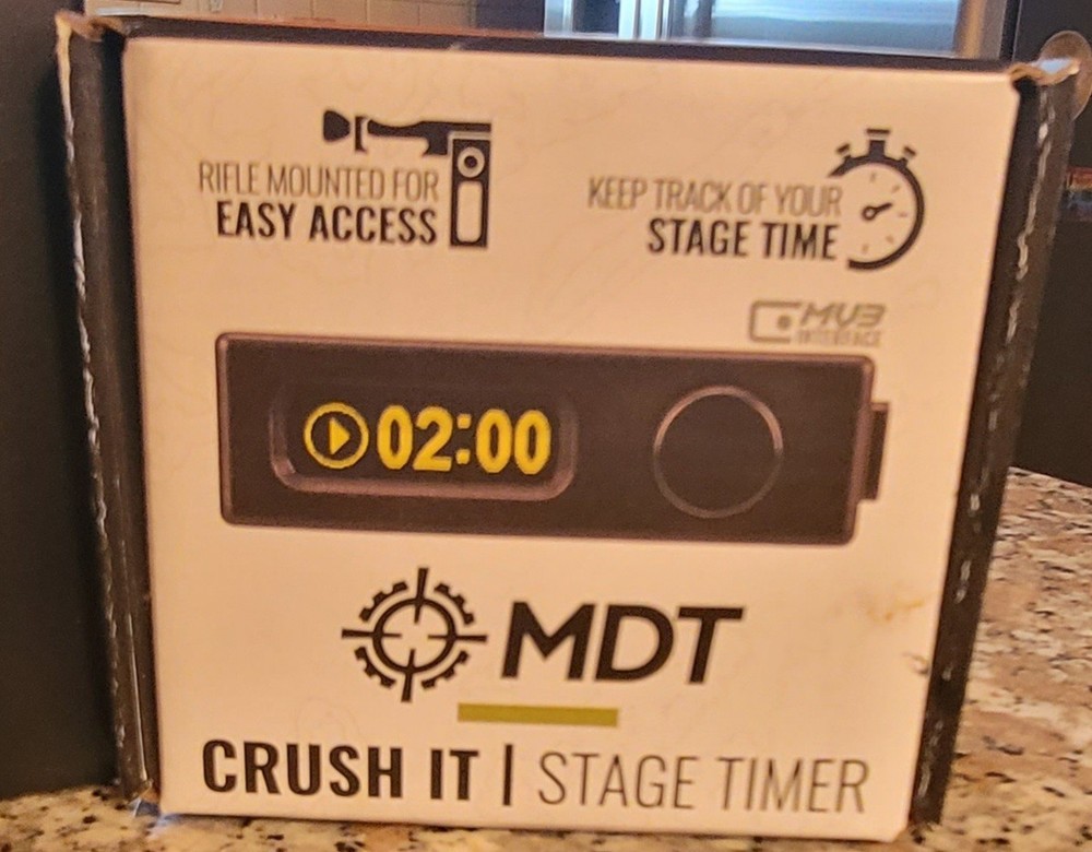 MDT Crush It Stage Timer Easy Access-Black -NEW