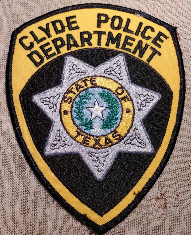 TX Clyde Texas Police Patch