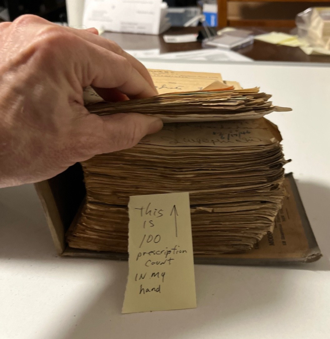 Prescription Rx Pad Book Paper Apothecary Druggist Pharmacy Medicine Vtg SAFEWAY