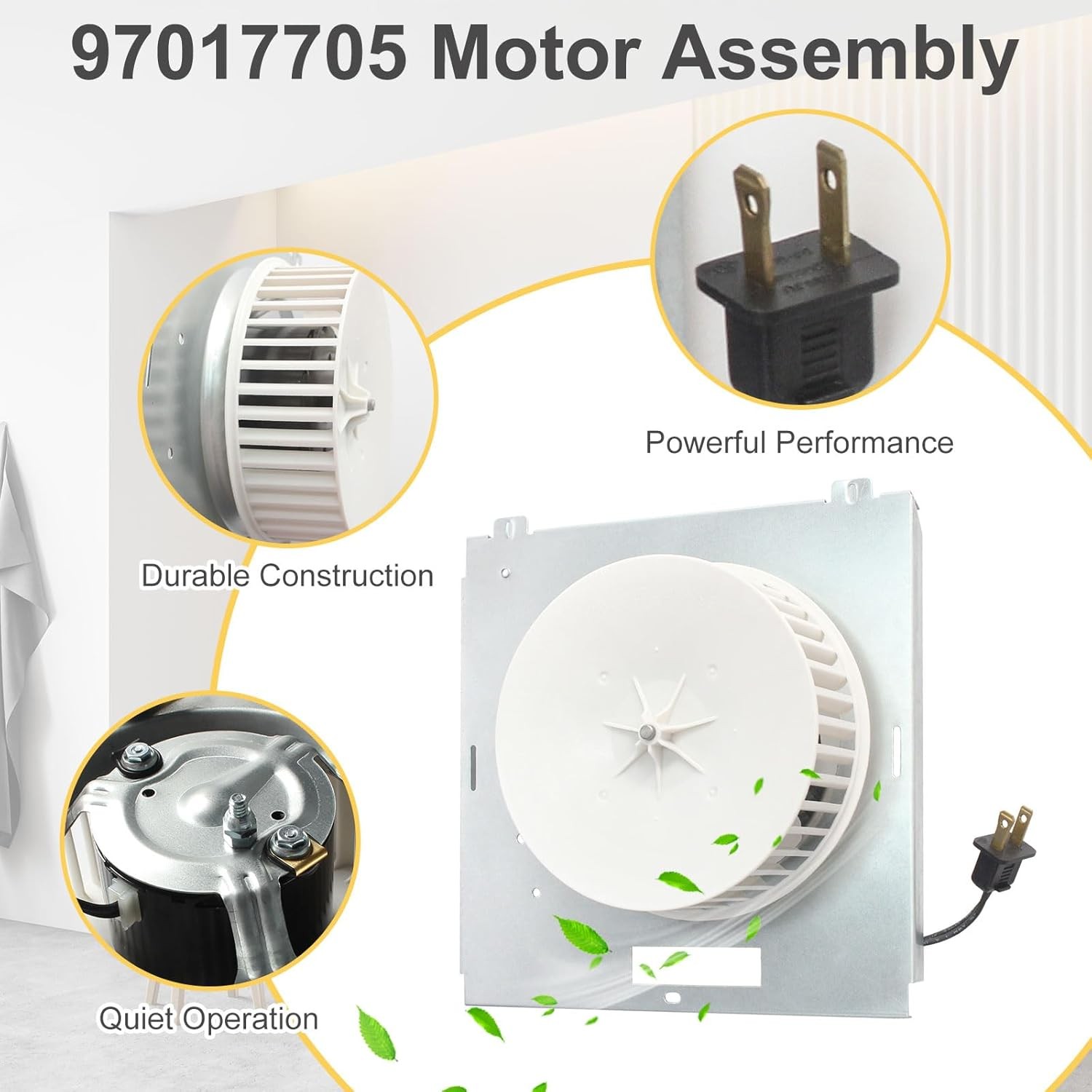 S97017705 Bathroom Ventilation Fan Motor Assembly,8663RP 8664RP Bath Exhaust...