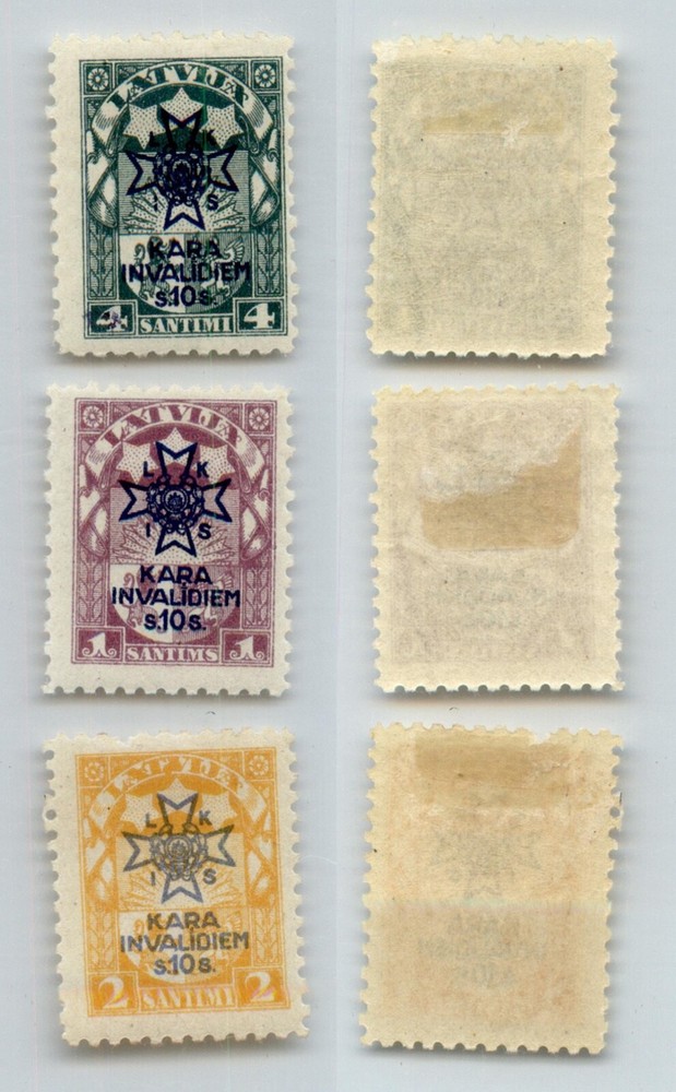 Latvia 1920 SC B21-B23 mint . rtc8532