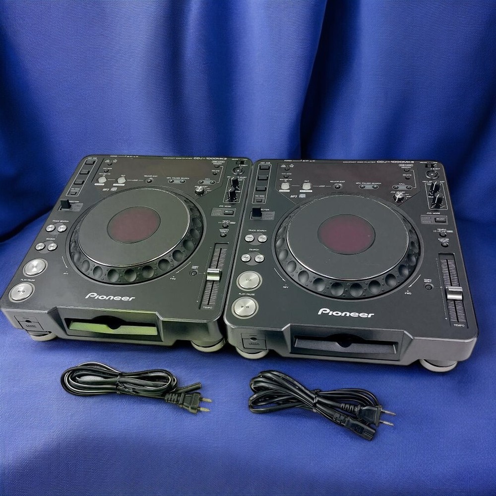 Pioneer CDJ-1000MK3 CD Player DJ Deck Pair Set Tested Working