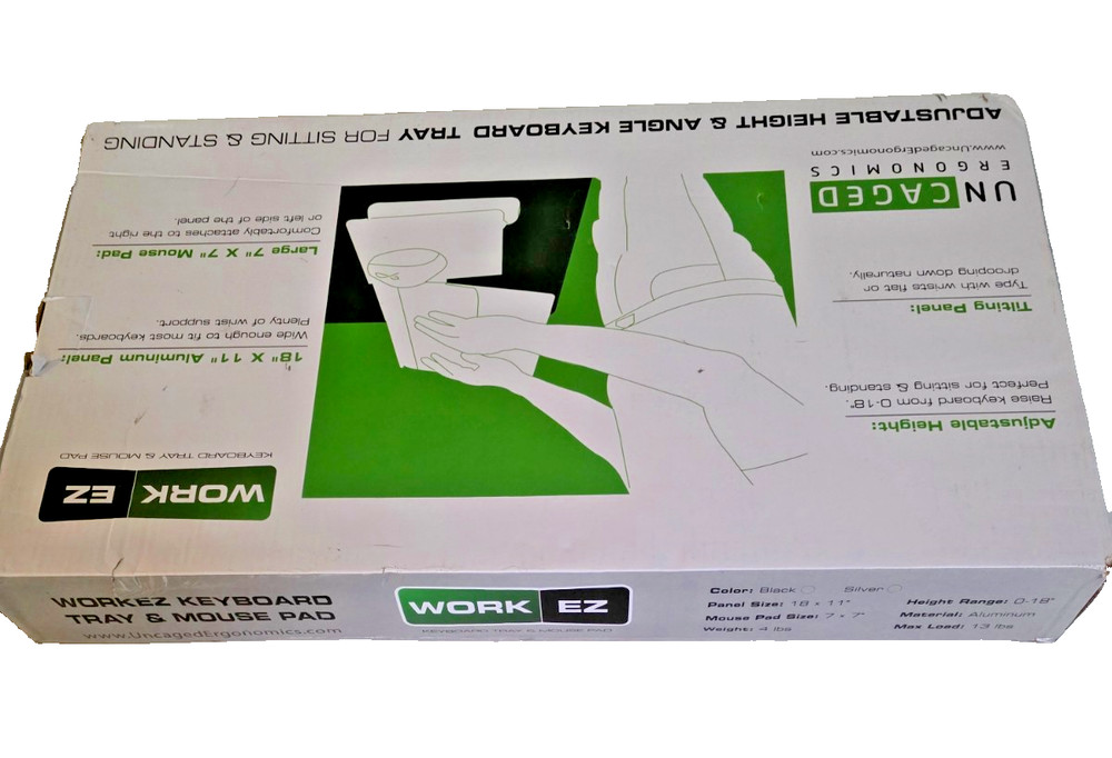 WorkEZ Adjustable Computer Keyboard and Mouse Stand for Desk