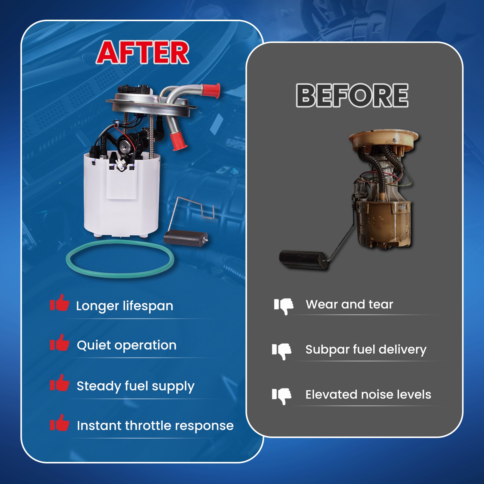 Fuel Pump w/ Sensor for Cadillac Escalade ESV Chevy Avalanche GMC Yukon XL 1500