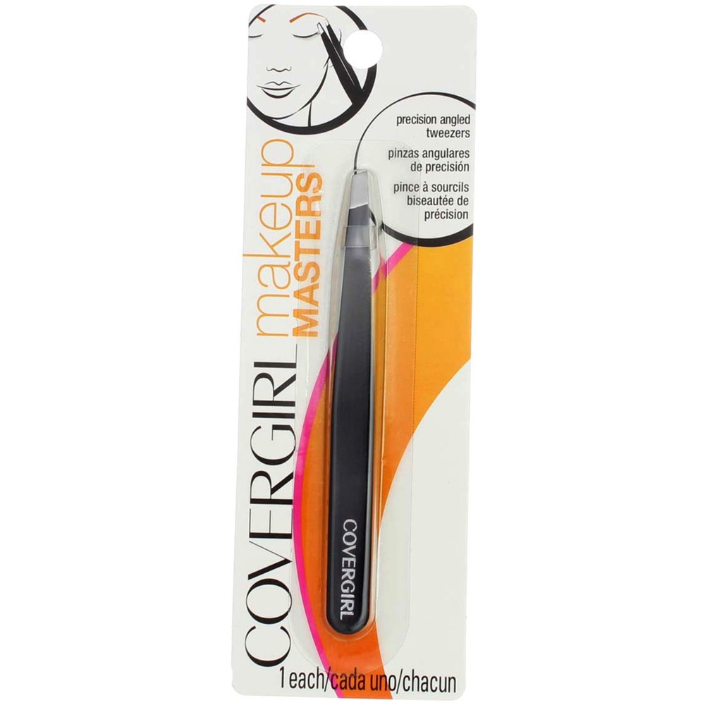4 Pack CoverGirl Makeup Masters Precision Angled Tweezers