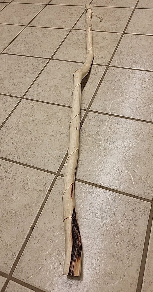 58" MN Diamond Willow Wire Wrapped Walking Stick