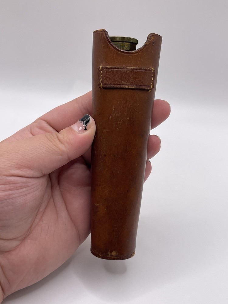 Antique Leveling Microscope With Leather Case Collectible ****