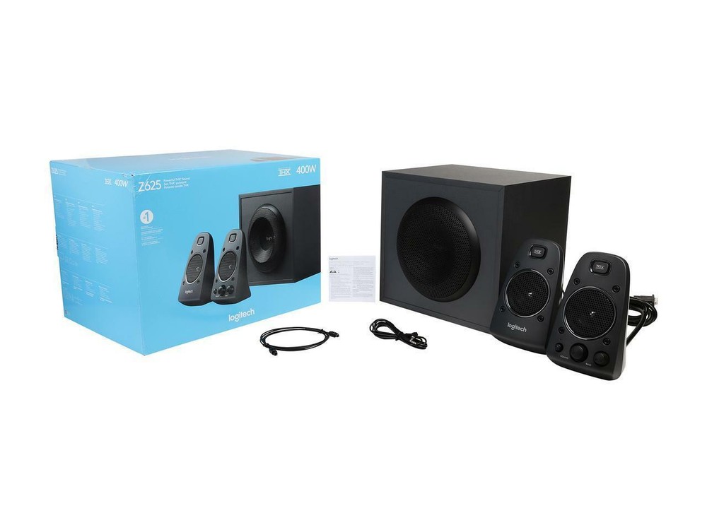 Logitech Z625 Powerful THX® Certified 2.1 Speaker System with Optical Input