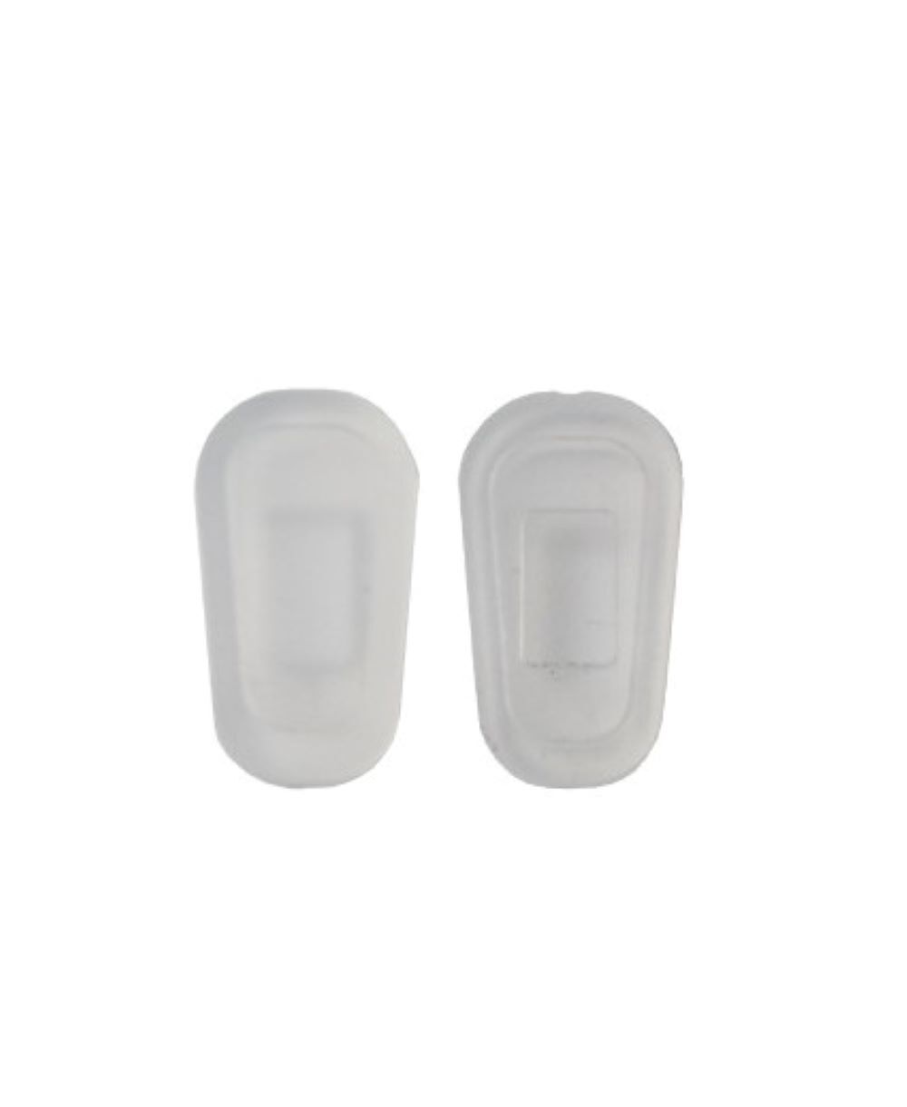 Nose Pad Covers SlipOn Eyewear Comfort Soft Silicon Large 1pr Clear 18mm