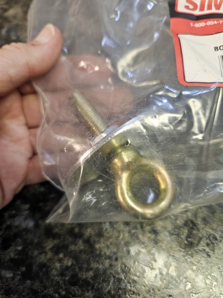 Simpson Restraint Systems Racing Eyebolt w/ Nut & Washer #31018 NOS