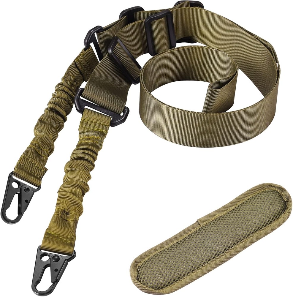 Tactical Adjustable Quick Release 2 Point Rifle Gun Sling Strap +Shoulder Padded