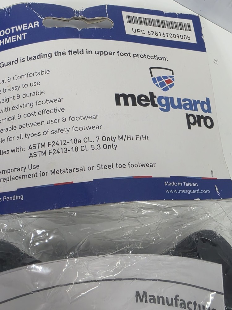 IMPACTO METGUARDPRO Metatarsal Protector,Polycarbonate Safty Footwear Attachment