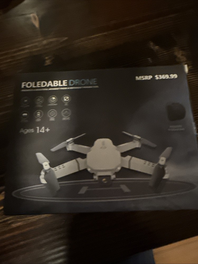 E88 Foldable HD Camera Drone, Avoidance, 3D, Optical Flow, Remote/App Control