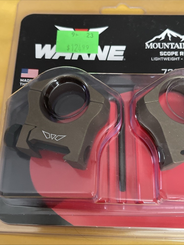 Warne 7201bb Bronze Medium Scope Rings! ( H2 )