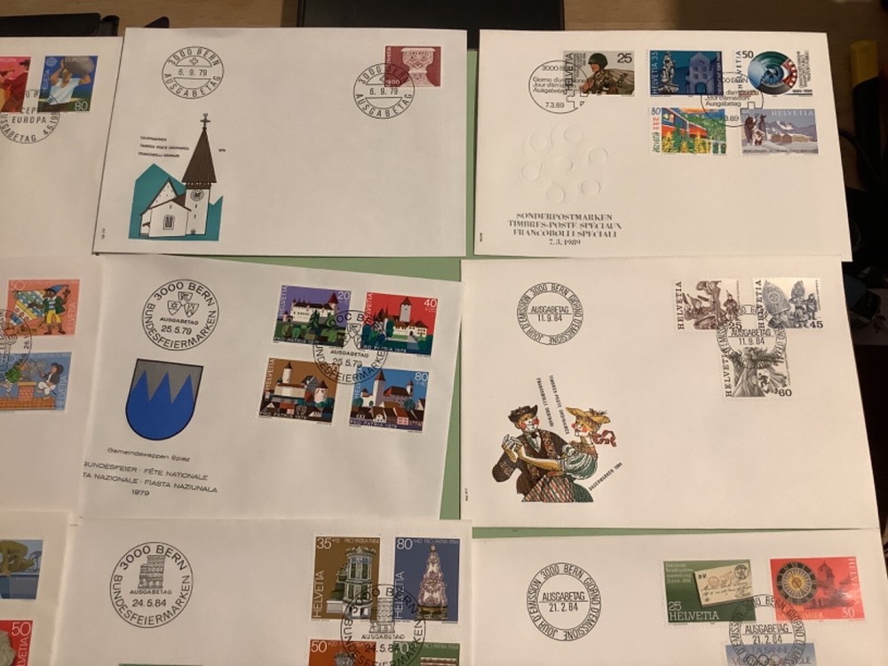 Switzerland postal covers 16 items Ref A2165