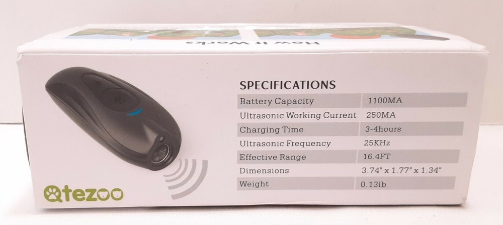 Handheld Ultrasonic Bark Deterrent Training Device New Open Box