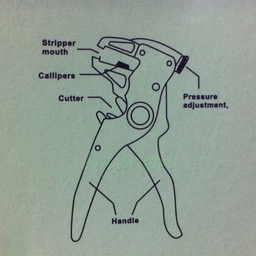 Self Adjustable Automatic Electrical Cable Wire Cutter Stripper 2 way Tool